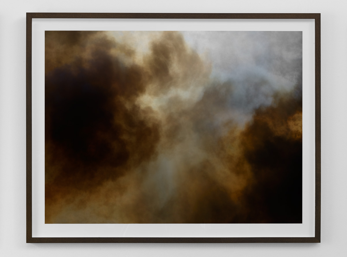 Fine art photograph of abstract smoke from a fire from the “Wildfire" exhibition in Copenhagen by photographer Kenneth Rimm